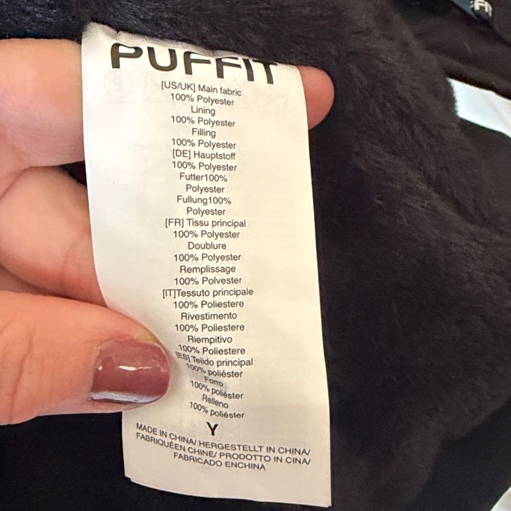 Puffit Black Parka Size XL - Picture 4 of 5